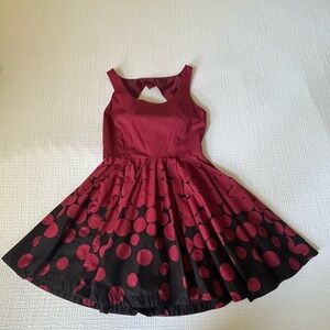 Black and burgundy Lauren Conrad dress. Size 10 (fits like a size 8).